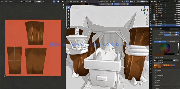 Blender手绘纹理贴图核心j技术视频教程(图5) Blender手绘纹理贴图核心j技术视频教程(图5)