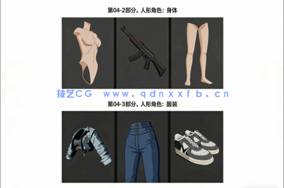 Blender卡通渲染角色三渲二核心技术视频教程(图7) Blender卡通渲染角色三渲二核心技术视频教程(图7)