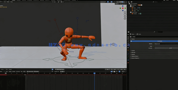 Blender角色动画核心奥义训练视频教程(图6) Blender角色动画核心奥义训练视频教程(图6)