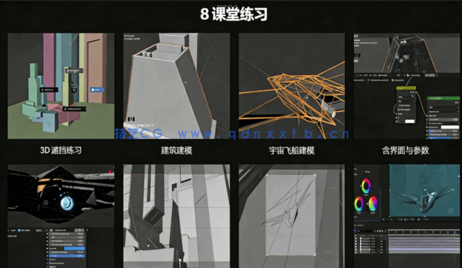 Blender赛博科幻世界完整制作流程视频教程(图2) Blender赛博科幻世界完整制作流程视频教程(图2)
