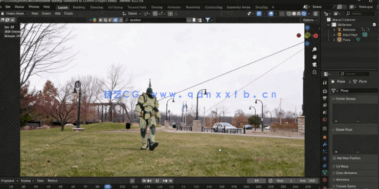Blender 3D建模与VFX入门技术训练视频教程(图5) Blender 3D建模与VFX入门技术训练视频教程(图5)