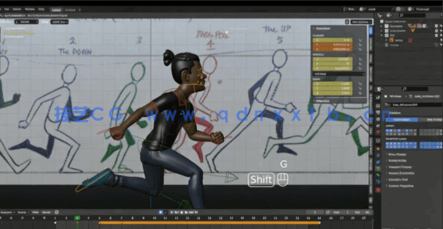 Blender角色动画与3D纹理技术训练视频教程(图5) Blender角色动画与3D纹理技术训练视频教程(图5)