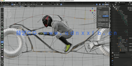 Blender未来科幻赛车概念设计制作流程视频教程(图6) Blender未来科幻赛车概念设计制作流程视频教程(图6)