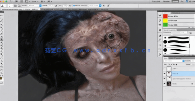 Photoshop恐怖人物插图构思设计技术视频教程(图1) Photoshop恐怖人物插图构思设计技术视频教程(图1)