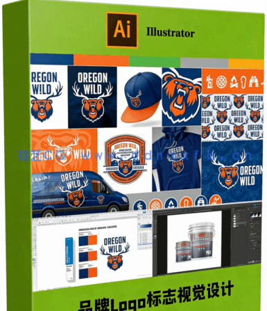 【中文字幕】品牌Logo标志视觉设计视频教程(图6) 【中文字幕】IIIustator 品牌Logo标志视觉设计视频教程(图6)
