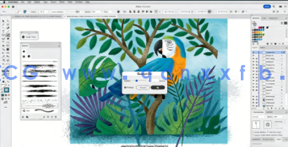 【中文字幕】Adobe Illustrator矢量画笔创意插画绘制视频教程(图4) 【中文字幕】Adobe Illustrator矢量画笔创意插画绘制视频教程(图4)