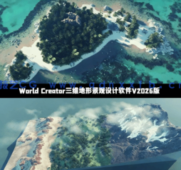 World Creator三维地形景观设计软件V2026.1版(图1) World Creator三维地形景观设计软件V2026.1版(图1)