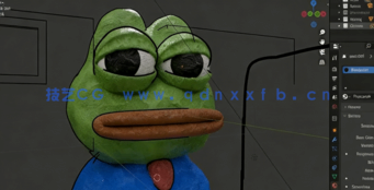 Blender 4.0粘土青蛙3D建模制作视频教程(图5) Blender 4.0粘土青蛙3D建模制作视频教程(图5)