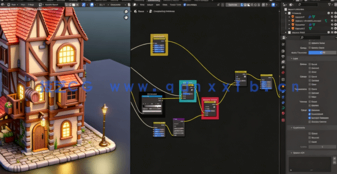 Blender4 AAA级游戏模型资产制作工作流程视频教程 (图2) Blender4 AAA级游戏模型资产制作工作流程视频教程 (图2)