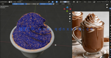 Blender逼真咖啡杯实例制作训练视频教程(图2) Blender逼真咖啡杯实例制作训练视频教程(图2)