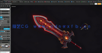 Blender大剑游戏武器资产完整制作流程视频教程(图4) Blender大剑游戏武器资产完整制作流程视频教程(图4)