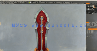 Blender大剑游戏武器资产完整制作流程视频教程(图5) Blender大剑游戏武器资产完整制作流程视频教程(图5)