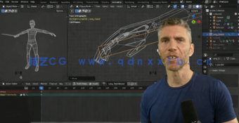 Blender游戏人物角色绑定动画基础核心技术视频教程(图2) Blender游戏人物角色绑定动画基础核心技术视频教程(图2)