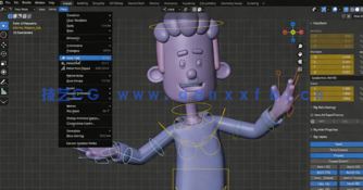 Blender三维人物角色建模与动画制作视频教程(图4) Blender三维人物角色建模与动画制作视频教程(图4)