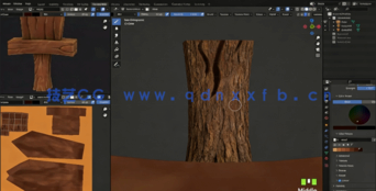 Blender 3.6游戏资产纹理绘制技术视频教程(图3) Blender 3.6游戏资产纹理绘制技术视频教程(图3)