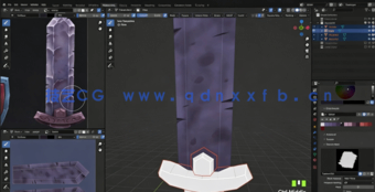 Blender 3.6游戏资产纹理绘制技术视频教程(图4) Blender 3.6游戏资产纹理绘制技术视频教程(图4)
