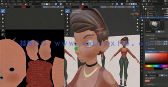 Blender人物角色创建从入门到精通全面指南视频教程(图4) Blender人物角色创建从入门到精通全面指南视频教程(图4)