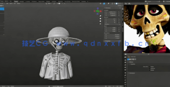 Blender海贼王路飞动漫角色完整制作流程视频教程 (图4) Blender海贼王路飞动漫角色完整制作流程视频教程 (图4)
