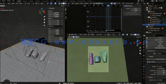 Blender护肤品产品三维动画广告完整制作流程视频教程(图5) Blender护肤品产品三维动画广告完整制作流程视频教程(图5)