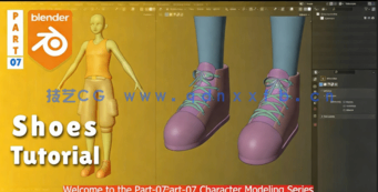 Blender动漫卡通角色完整建模制作流程视频教程(图4) Blender动漫卡通角色完整建模制作流程视频教程(图4)