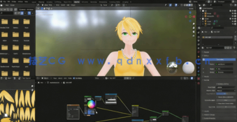 Blender动漫卡通角色完整建模制作流程视频教程(图5) Blender动漫卡通角色完整建模制作流程视频教程(图5)