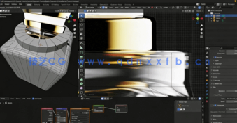 Blender化妆品精华液瓶建模与渲染技术训练视频教程 (图3) Blender化妆品精华液瓶建模与渲染技术训练视频教程 (图3)