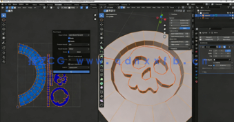 Blender低多边形动画和纹理绘制专业技能训练视频教程(图3) Blender低多边形动画和纹理绘制专业技能训练视频教程(图3)