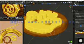 Blender低多边形动画和纹理绘制专业技能训练视频教程(图4) Blender低多边形动画和纹理绘制专业技能训练视频教程(图4)