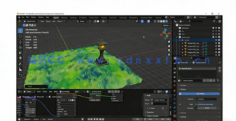 Blender吉卜力风格3D建模与纹理制作视频教程(图4) Blender吉卜力风格3D建模与纹理制作视频教程(图4)