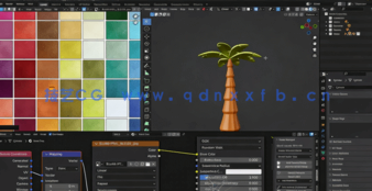 Blender卡通缩微星球完整制作流程视频教程 (图3) Blender卡通缩微星球完整制作流程视频教程 (图3)