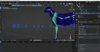 Blender猎豹骨骼绑定动画实例制作视频教程(图3) Blender猎豹骨骼绑定动画实例制作视频教程(图3)