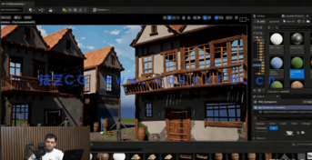 Blender和UE5游戏环境场景完整建模渲染流程视频教程 (图2) Blender和UE5游戏环境场景完整建模渲染流程视频教程 (图2)