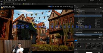 Blender和UE5游戏环境场景完整建模渲染流程视频教程 (图3) Blender和UE5游戏环境场景完整建模渲染流程视频教程 (图3)