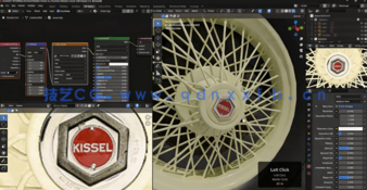 Blender经典老爷车完整建模制作流程视频教程(图2) Blender经典老爷车完整建模制作流程视频教程(图2)