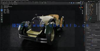 Blender经典老爷车完整建模制作流程视频教程(图4) Blender经典老爷车完整建模制作流程视频教程(图4)