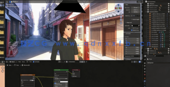 Blender卡通渲染动漫角色完整制作流程视频教程 (图5) Blender卡通渲染动漫角色完整制作流程视频教程 (图5)