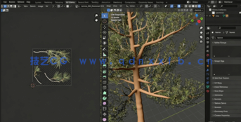 Blender逼真山丘地形场景制作流程视频教程 (图3) Blender逼真山丘地形场景制作流程视频教程 (图3)