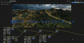 Blender逼真山丘地形场景制作流程视频教程 (图5) Blender逼真山丘地形场景制作流程视频教程 (图5)