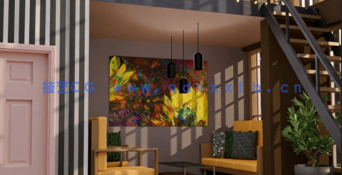 Blender公寓室内设计建模贴图完整制作视频教程(图3) Blender公寓室内设计建模贴图完整制作视频教程(图3)