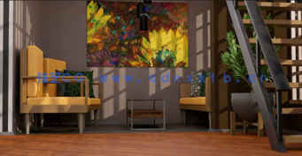 Blender公寓室内设计建模贴图完整制作视频教程(图2) Blender公寓室内设计建模贴图完整制作视频教程(图2)