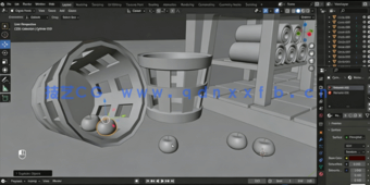 Blender卡通迷你等距厨房房间实例制作视频教程 (图3) Blender卡通迷你等距厨房房间实例制作视频教程 (图3)