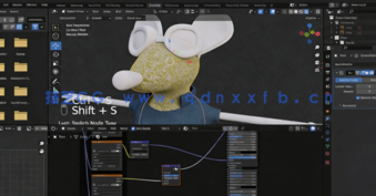 Blender小老鼠场景动画完整制作流程视频教程(图2) Blender小老鼠场景动画完整制作流程视频教程(图2)