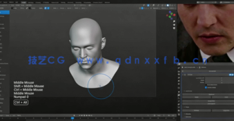 Blender杰克船长影视角色完整制作流程视频教程(图2) Blender杰克船长影视角色完整制作流程视频教程(图2)