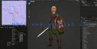 Blender塞尔达传说游戏角色完整制作流程视频教程(图2) Blender塞尔达传说游戏角色完整制作流程视频教程(图2)
