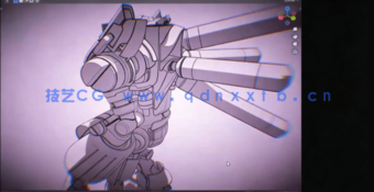 Blender 3D动漫风格机甲机器人制作工作流视频教程(图3) Blender 3D动漫风格机甲机器人制作工作流视频教程(图3)