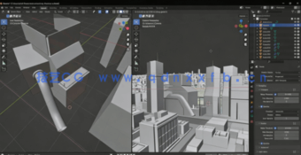 Blender科幻动漫场景制作流程视频教程(图3) Blender科幻动漫场景制作流程视频教程(图3)