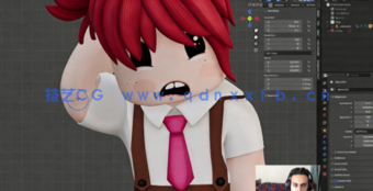 Blender从零开始3D角色制作视频教程(图3) Blender从零开始3D角色制作视频教程(图3)