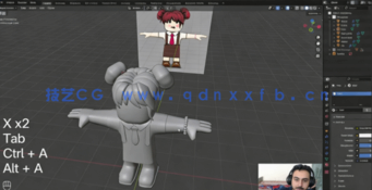 Blender从零开始3D角色制作视频教程(图6) Blender从零开始3D角色制作视频教程(图6)