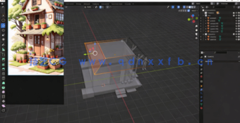 Blender精美迷你小屋制作流程视频教程(图4) Blender精美迷你小屋制作流程视频教程(图4)