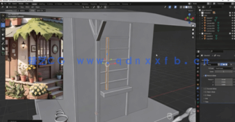 Blender精美迷你小屋制作流程视频教程(图5) Blender精美迷你小屋制作流程视频教程(图5)